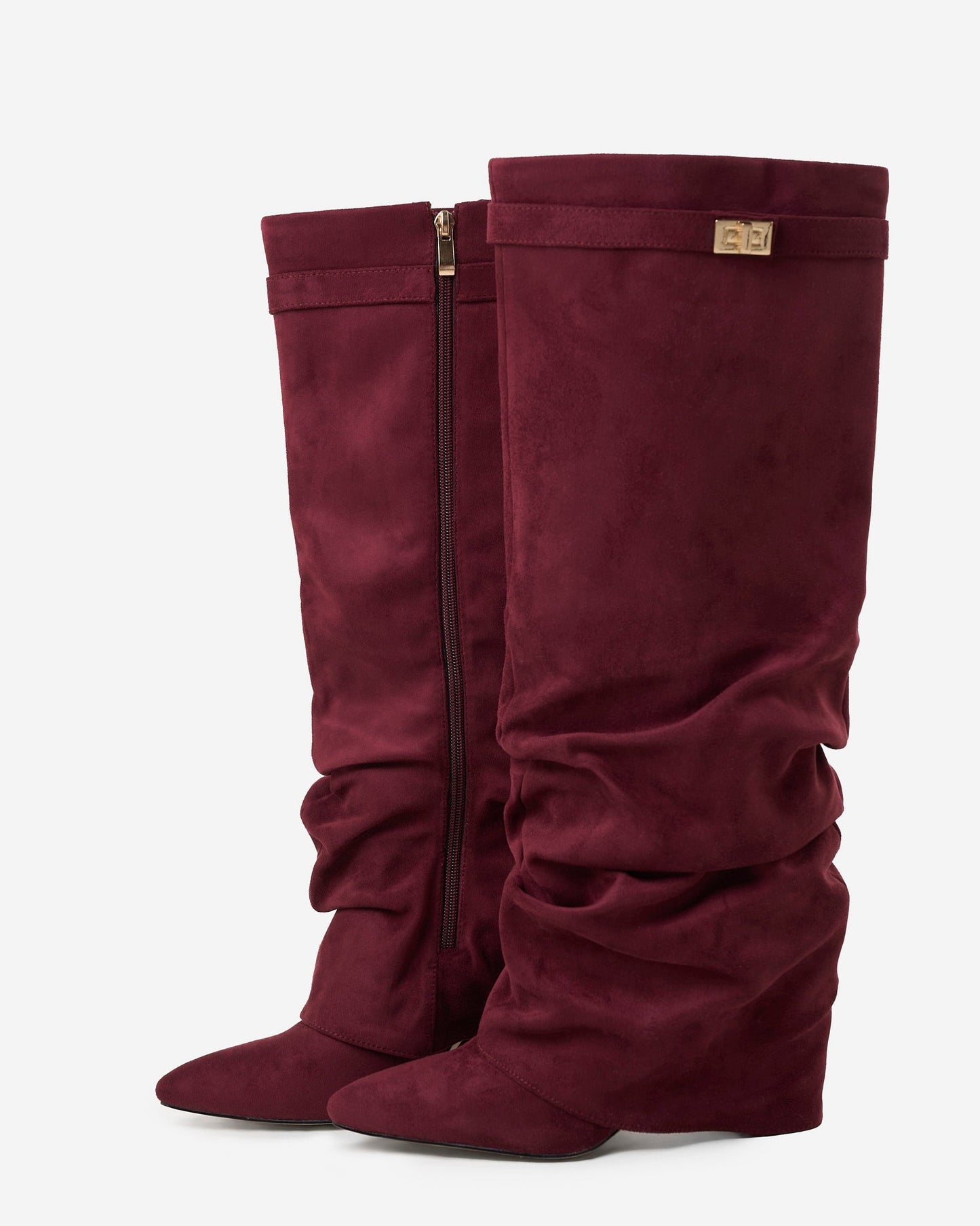 Botas altas de ante Lavista Slouchy - Burdeos