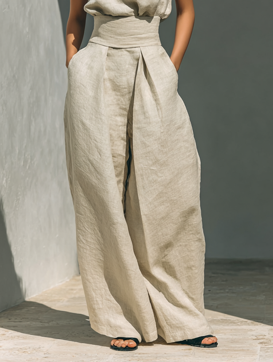 Conjunto Minimalista de Algodón y Lino - Maria