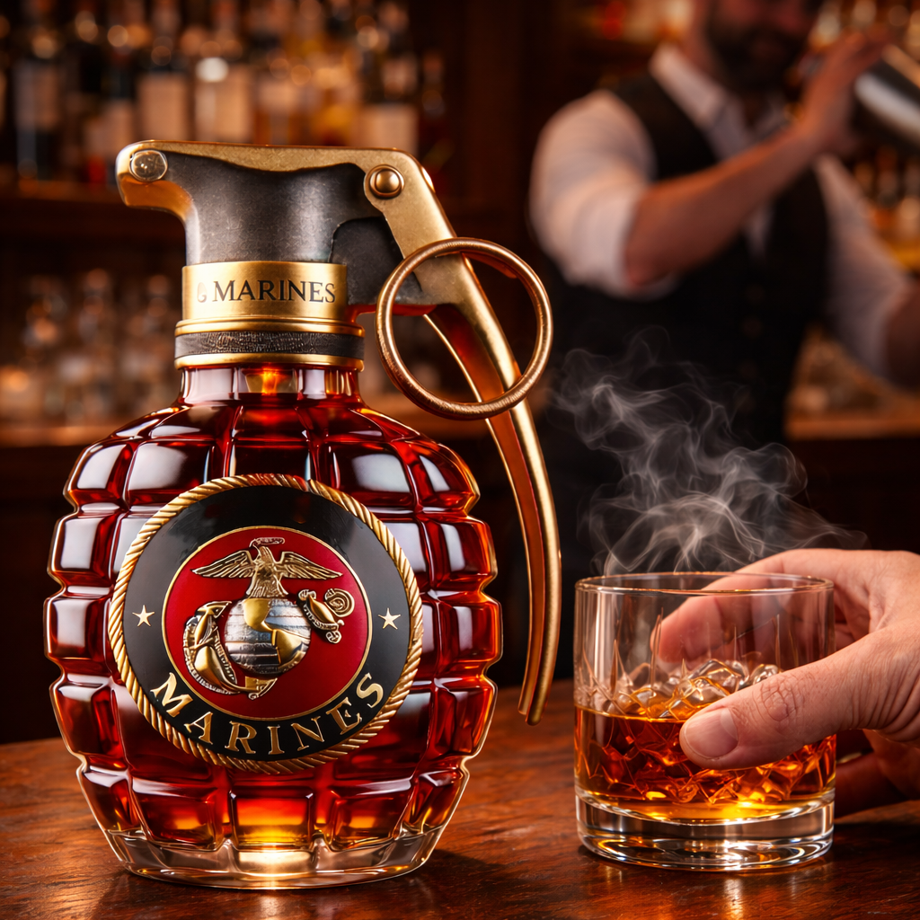 Botella de whisky - Edición Granate