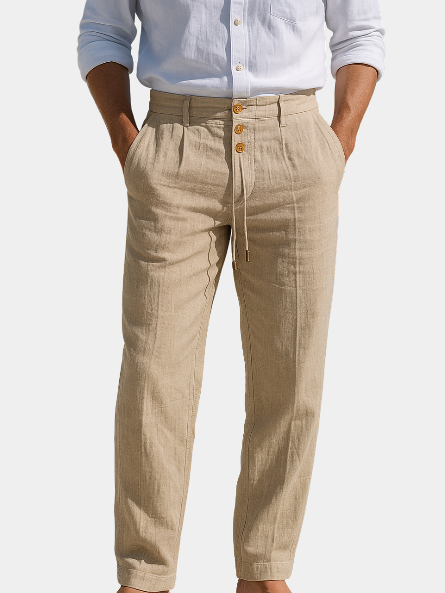 Matteo | Pantalones de lino ligeros para el verano