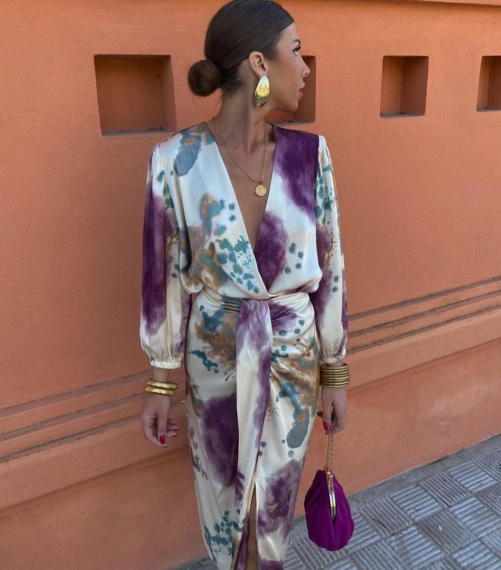 Vestido Escote V - Valeria