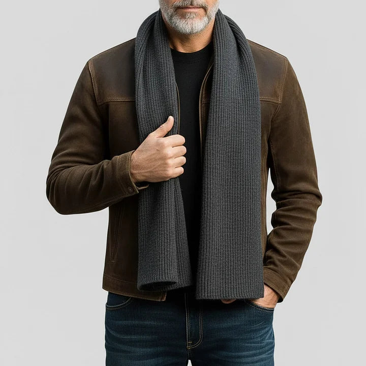 Chaqueta de Ante con Cremallera