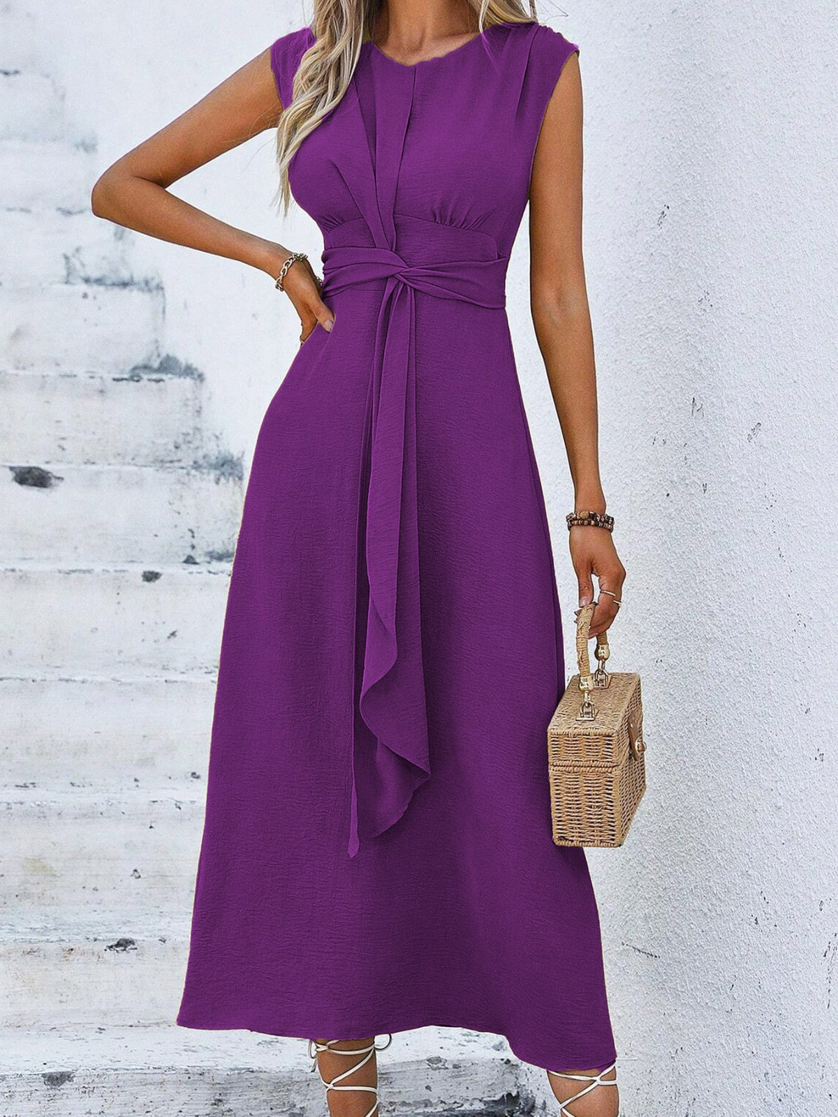 Vestido Elegante sin Mangas - Eva