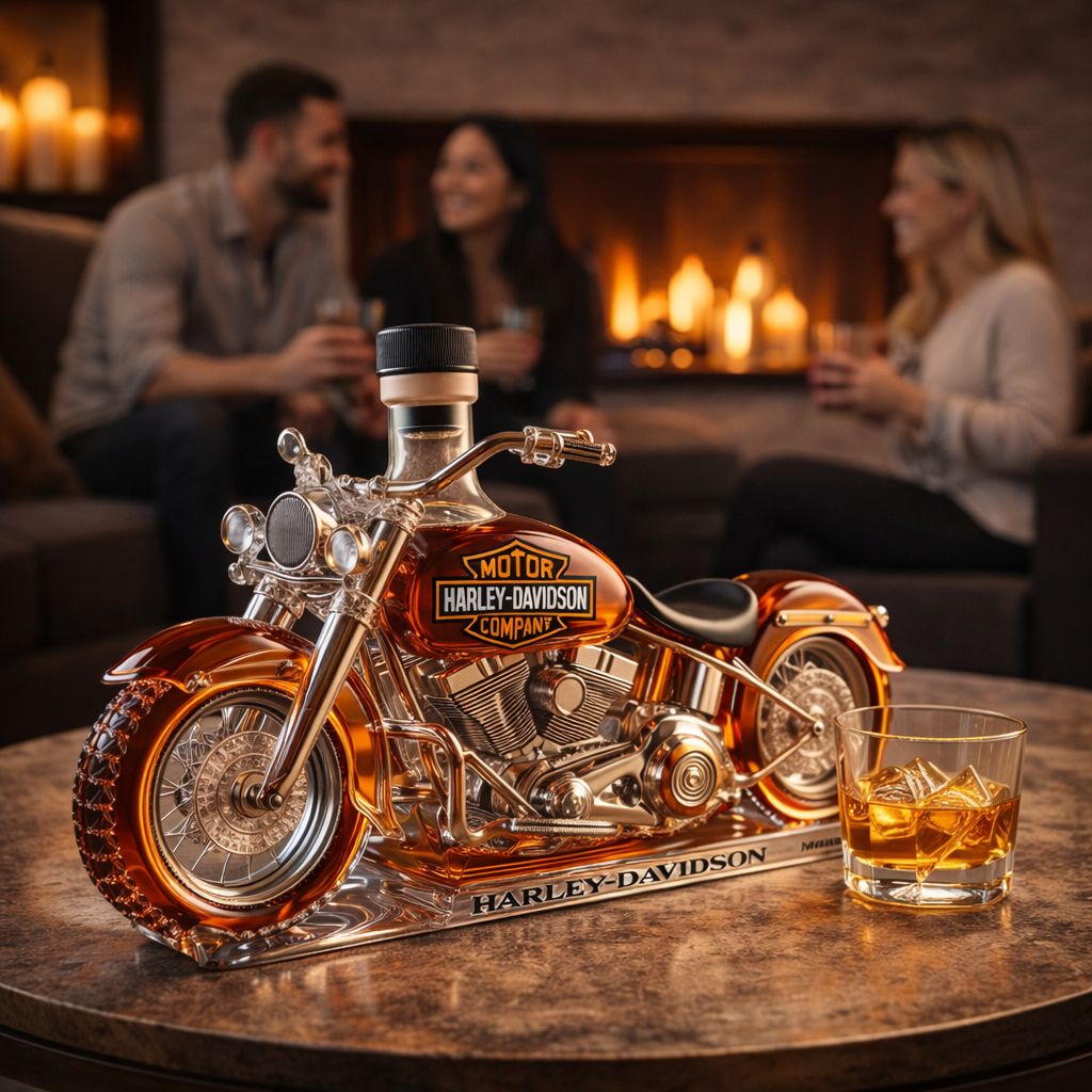Botella de whisky - Edición Harley-Davidson