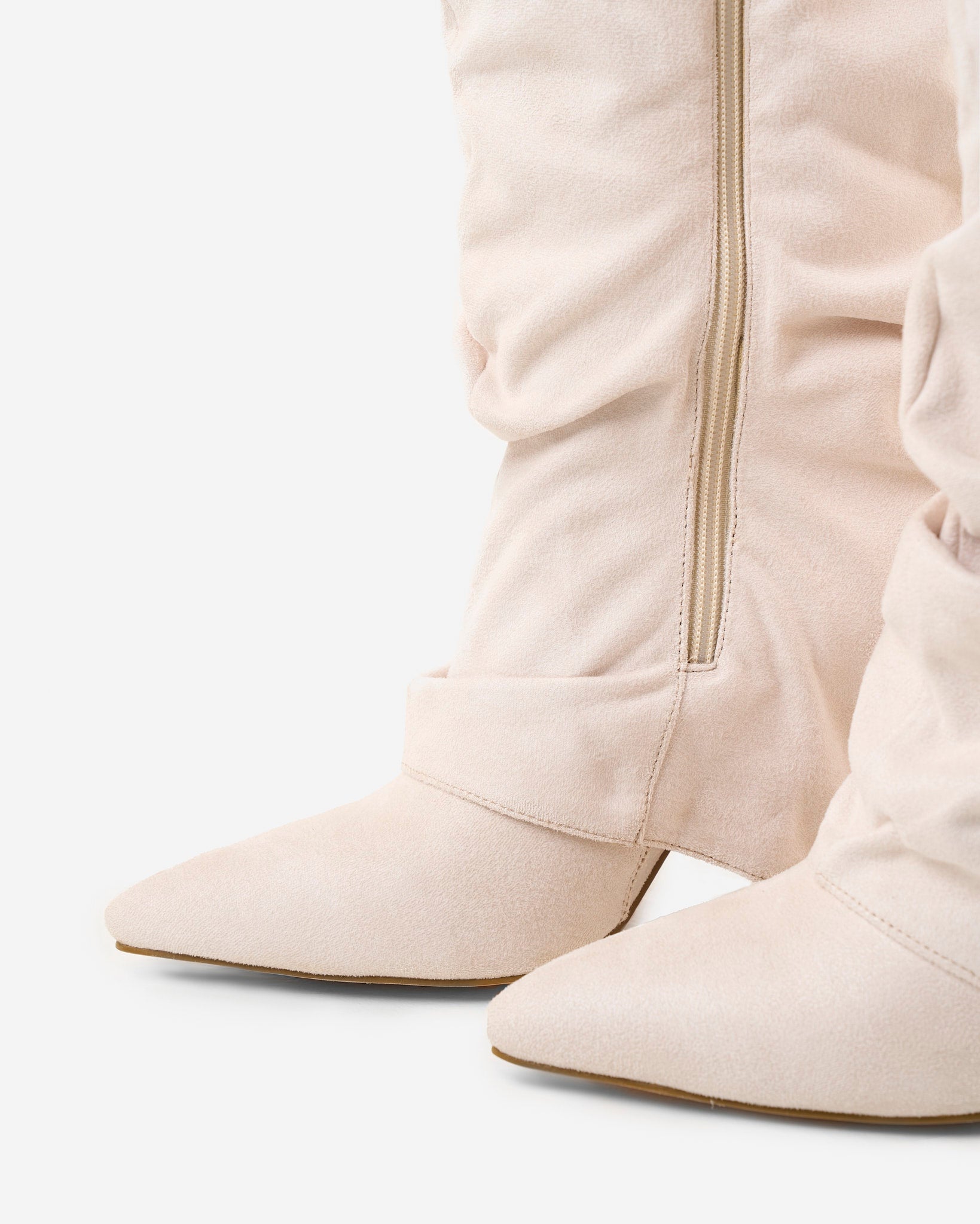 Botas altas de ante Lavista Slouchy - Crema