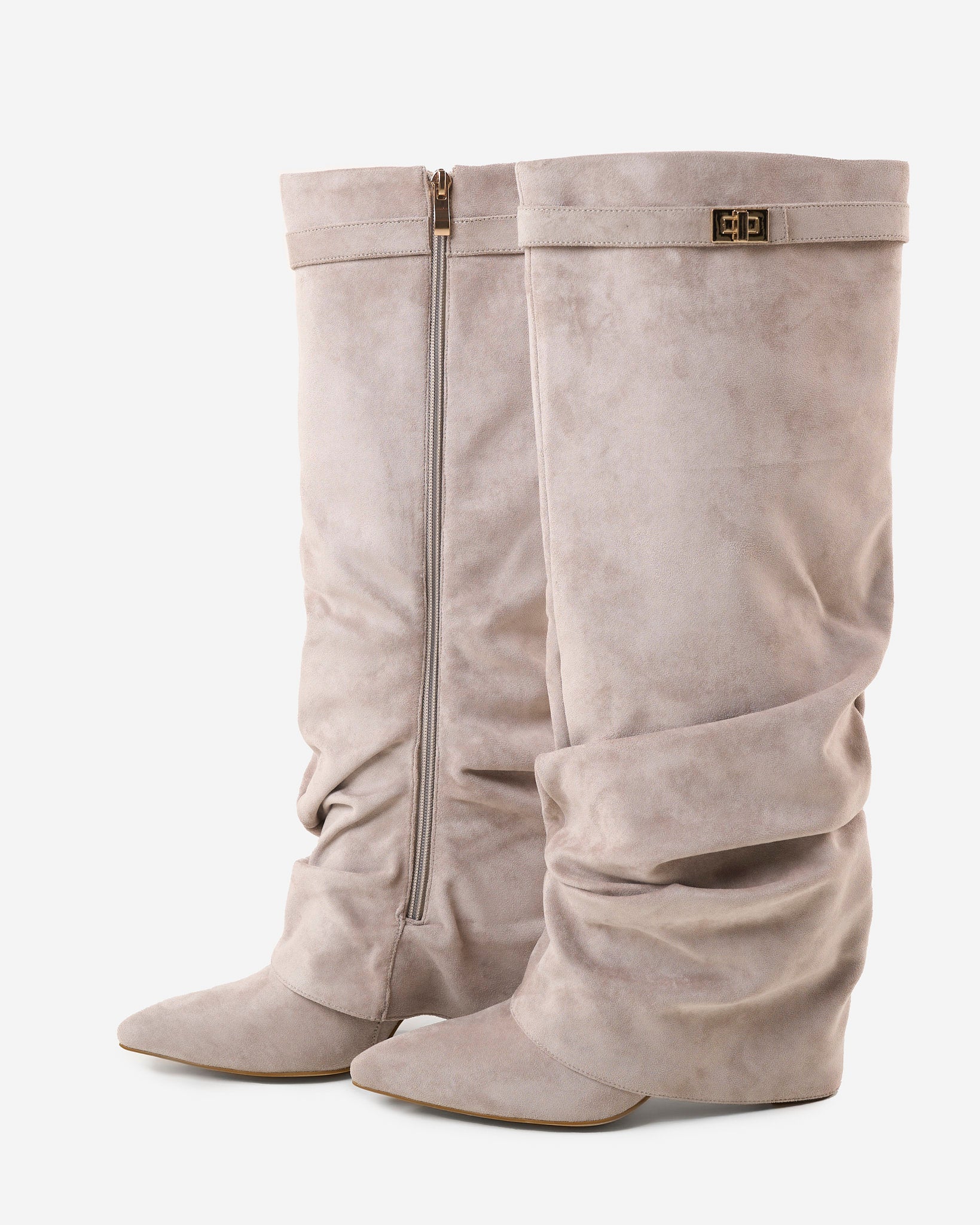 Botas altas de ante Lavista Slouchy - Gris Topo