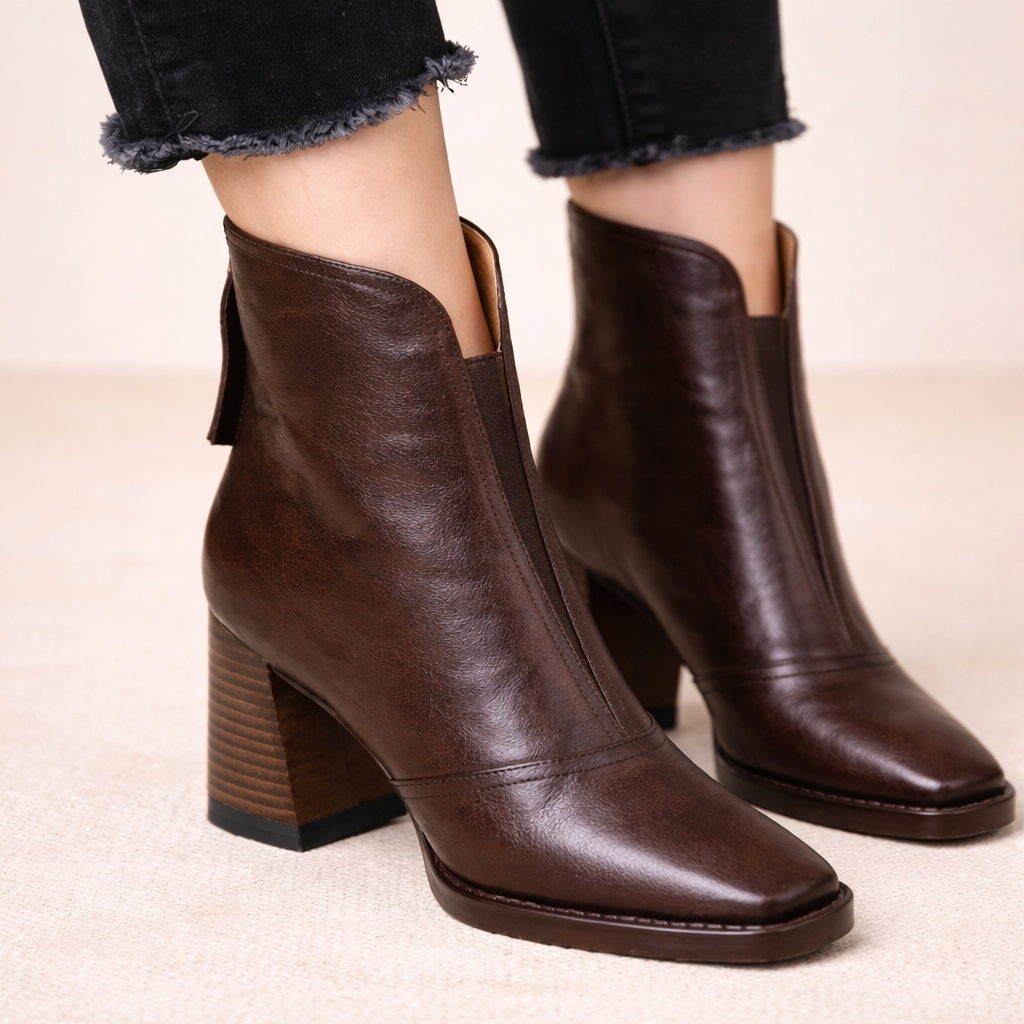 Botines Elegantes de Piel vegana premium - Claudia