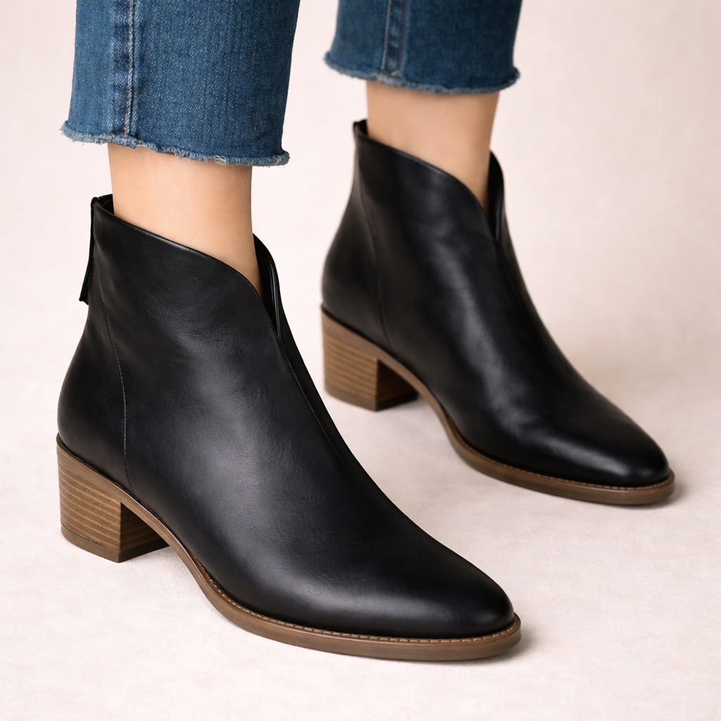 Botines Ortopédicos de Piel Vegana Premium - Viela