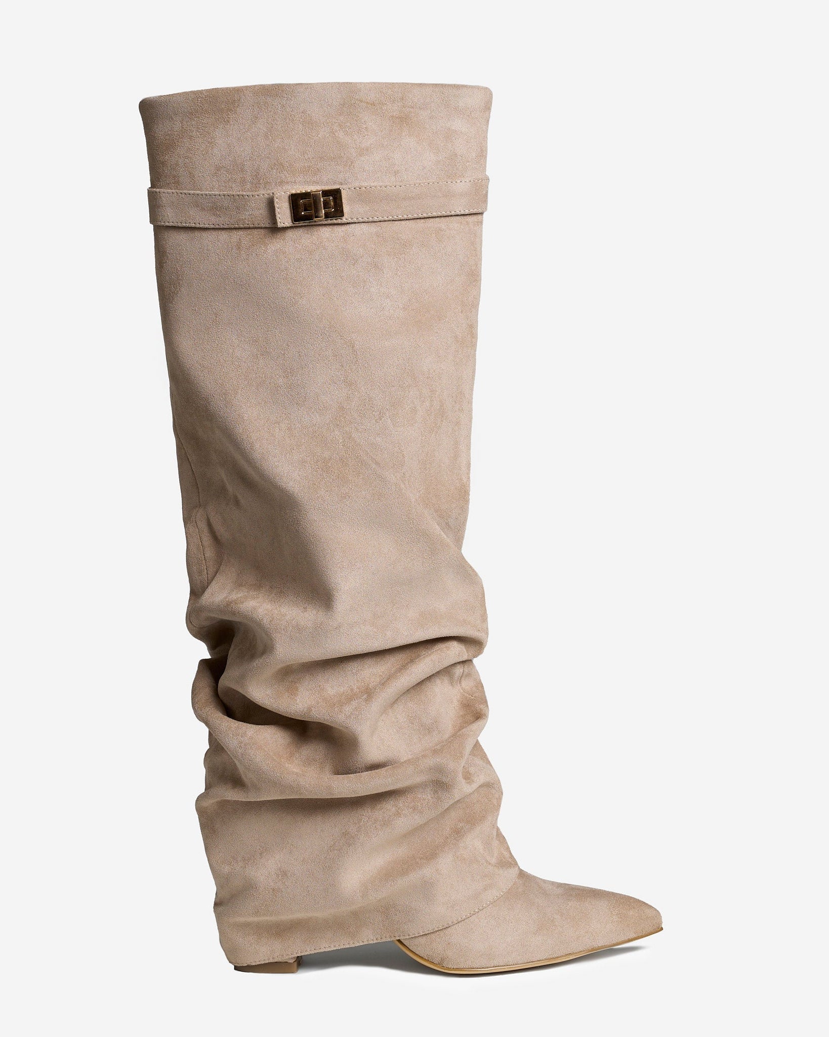 Botas altas de ante Lavista Slouchy - Beige
