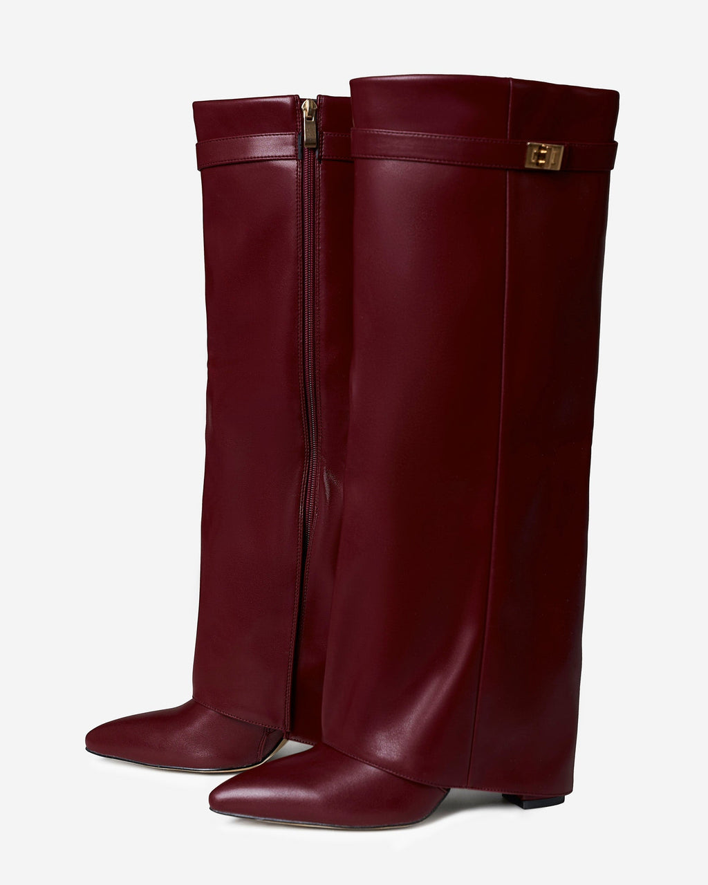 Botas altas de Piel Vegana Premium Lavista - Burdeos