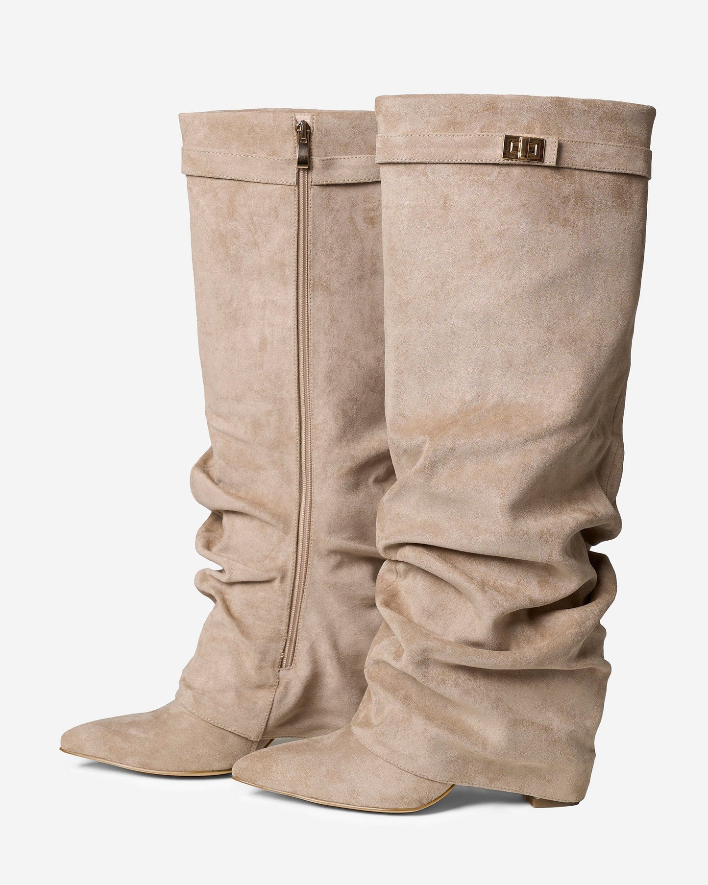 Botas altas de ante Lavista Slouchy - Beige