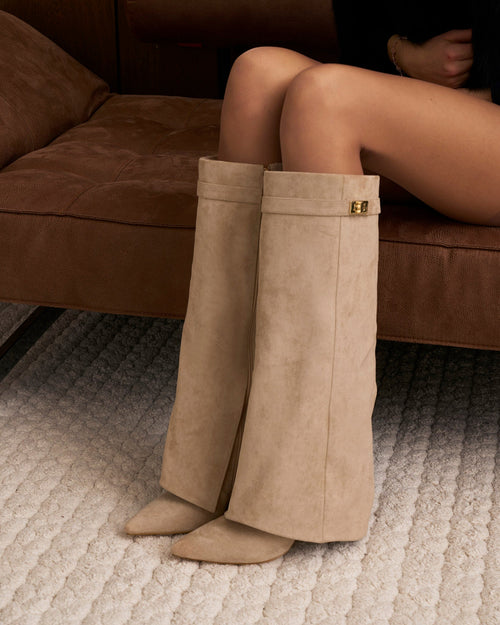 Botas altas de ante Lavista - Beige
