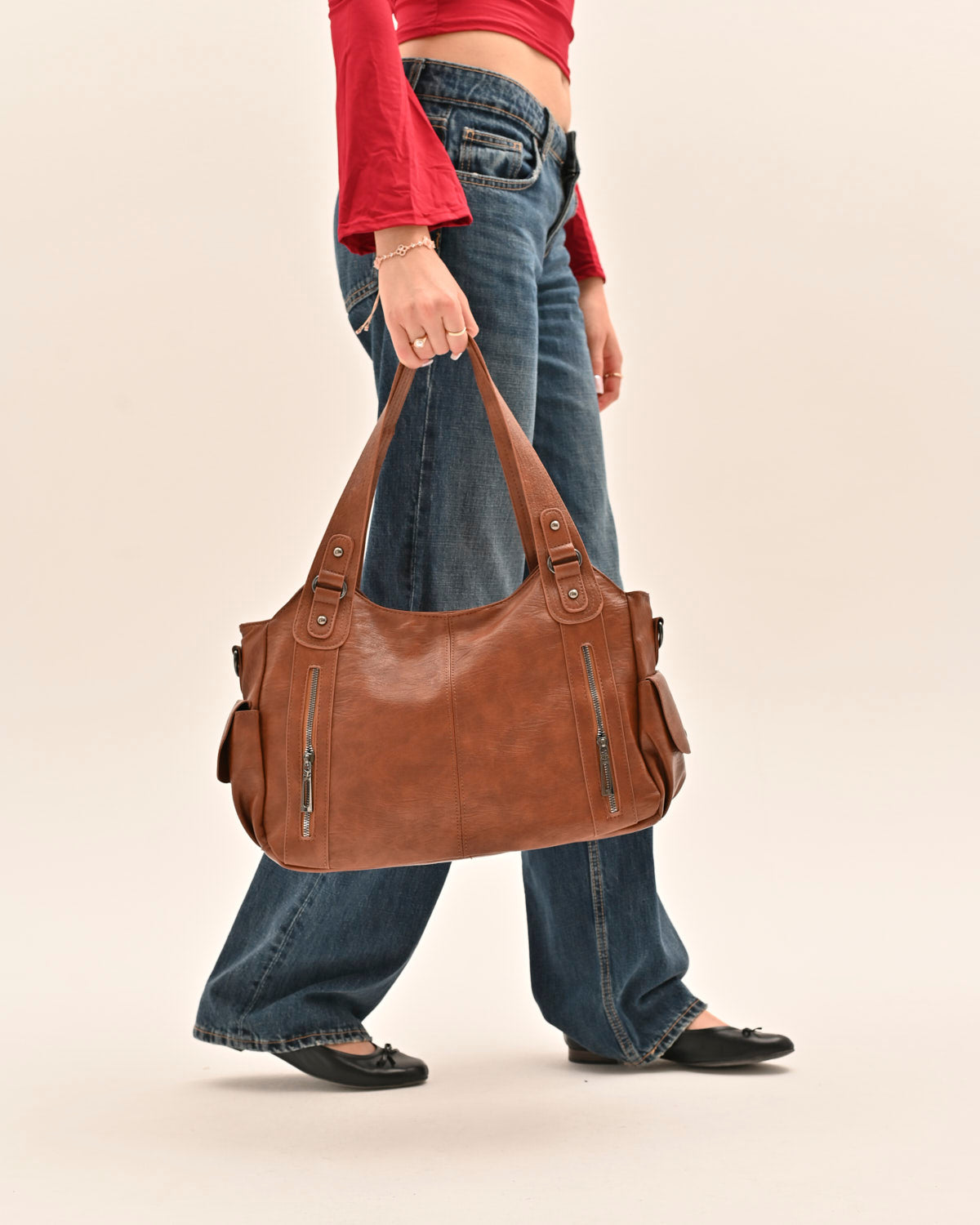 Bolso urbano It girl - Camel