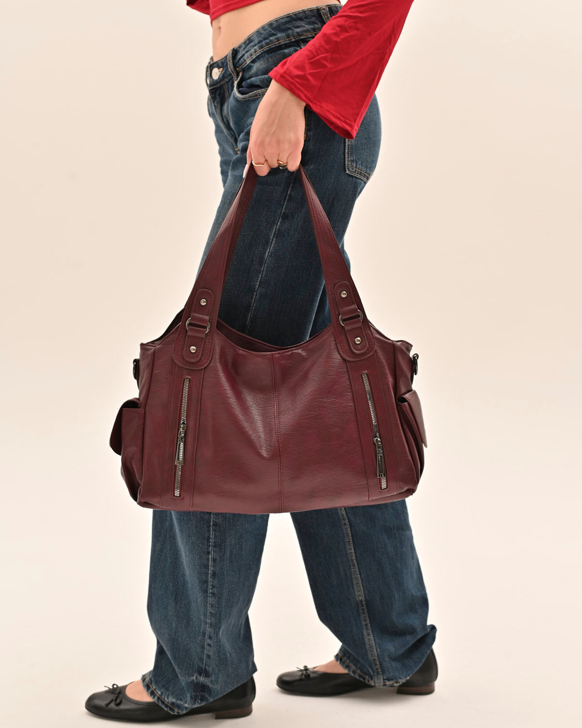 Bolso urbano It girl - Burdeos