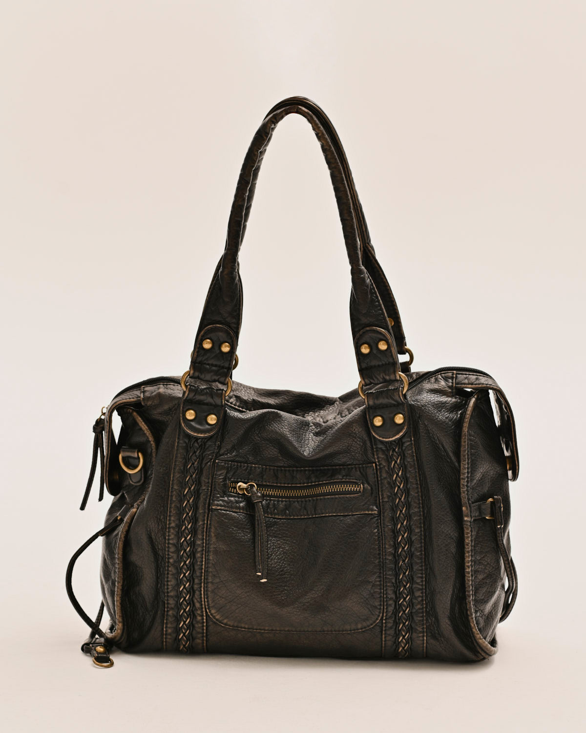Bolso urbano vintage - Negro