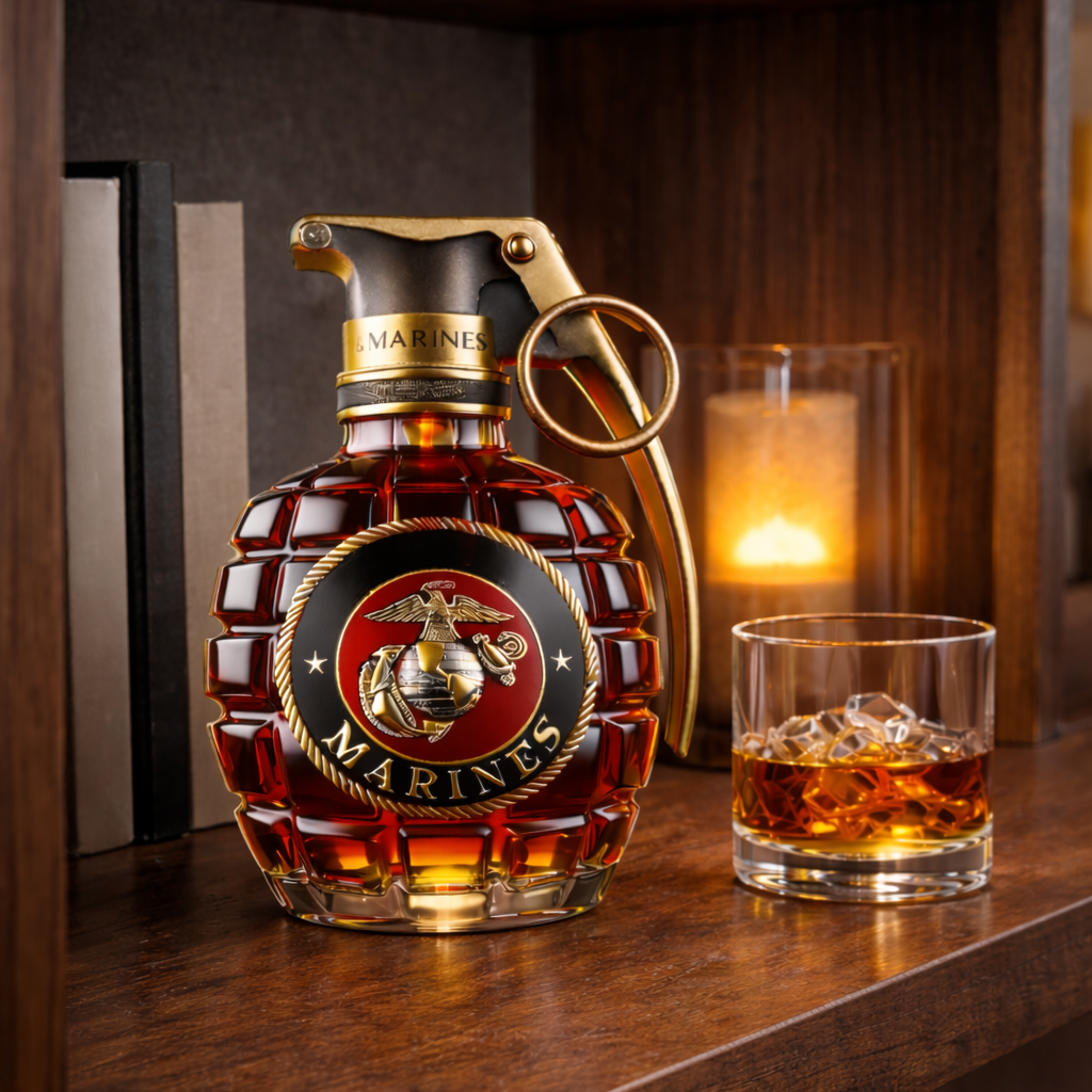 Botella de whisky - Edición Granate