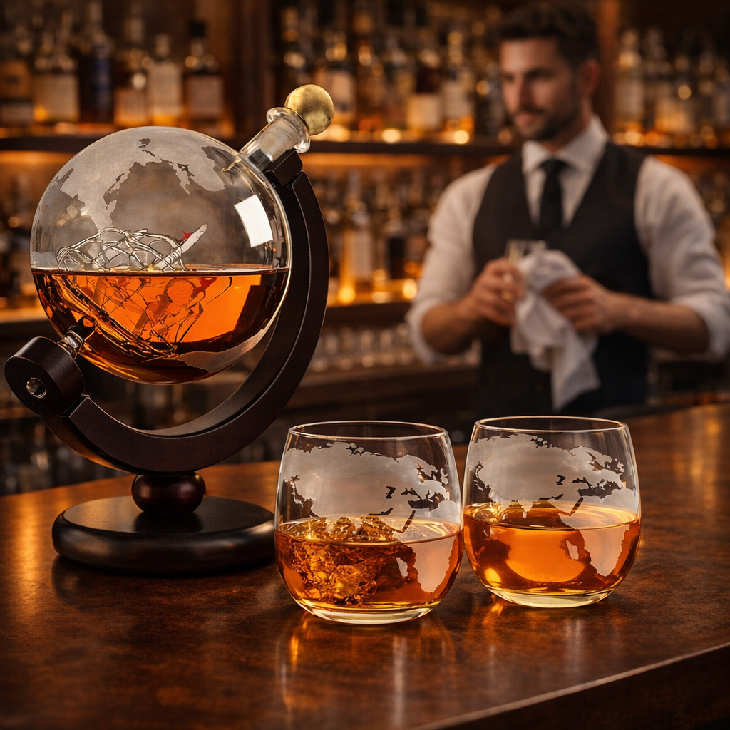 Botellas de whisky - Edición Mapa del Mundo
