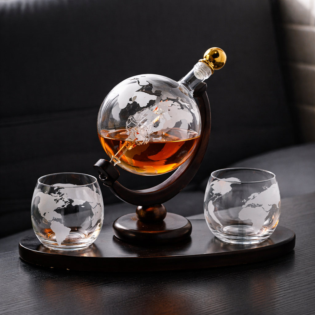 Botellas de whisky - Edición Mapa del Mundo