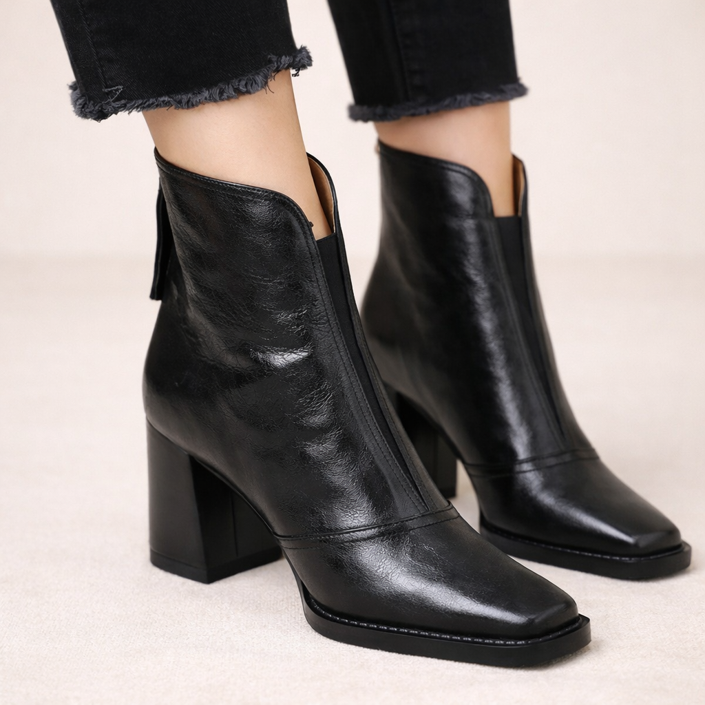 Botines Elegantes de Piel vegana premium - Claudia