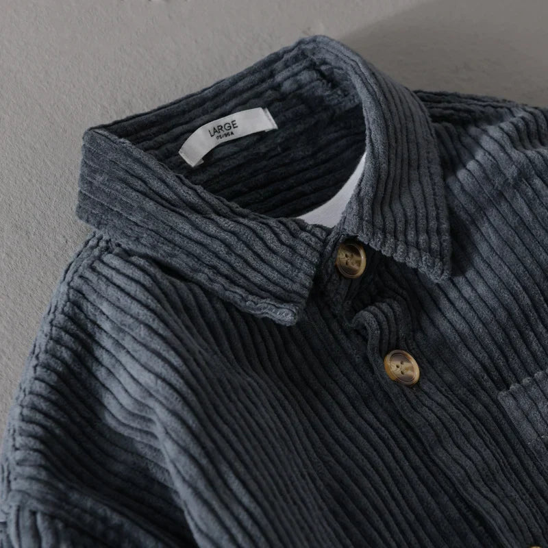 Sobrecamisa de pana suave - LONDON