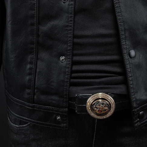 Chaqueta Efecto Piel Ligera