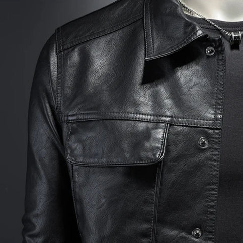 Chaqueta Efecto Piel Ligera