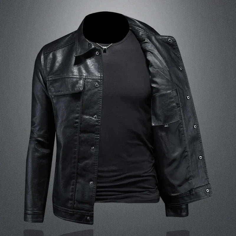 Chaqueta Efecto Piel Ligera