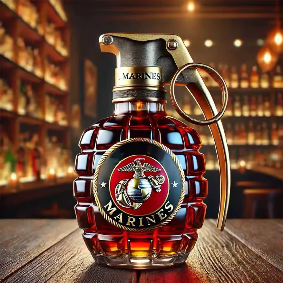 Botella de whisky - Edición Granate