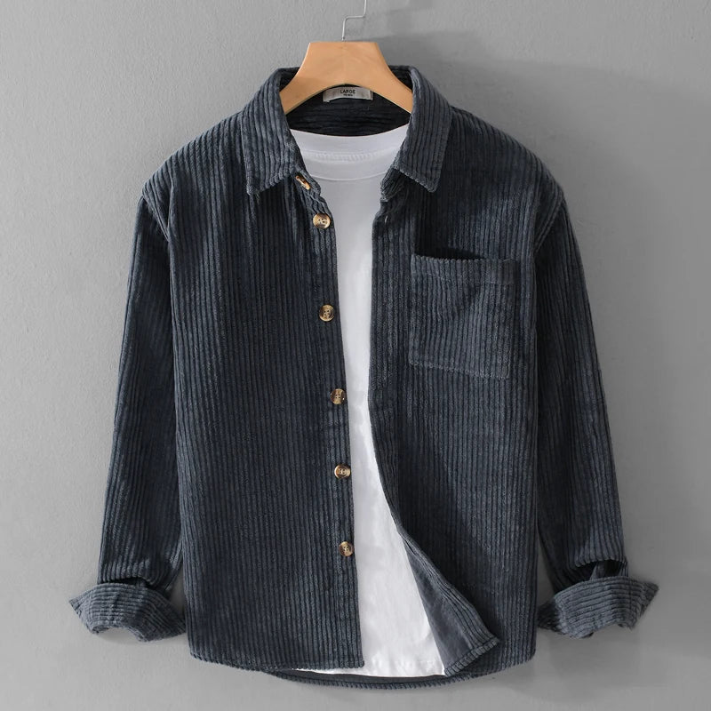 Sobrecamisa de pana suave - LONDON