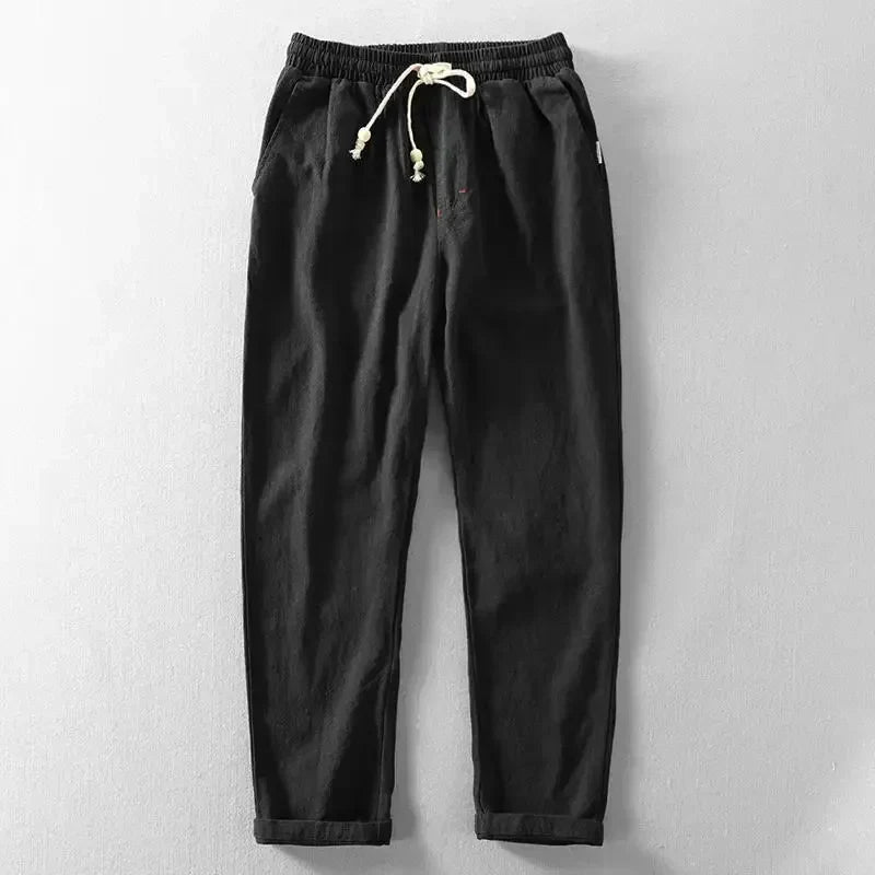 Pantalones Daniel de algodón y lino