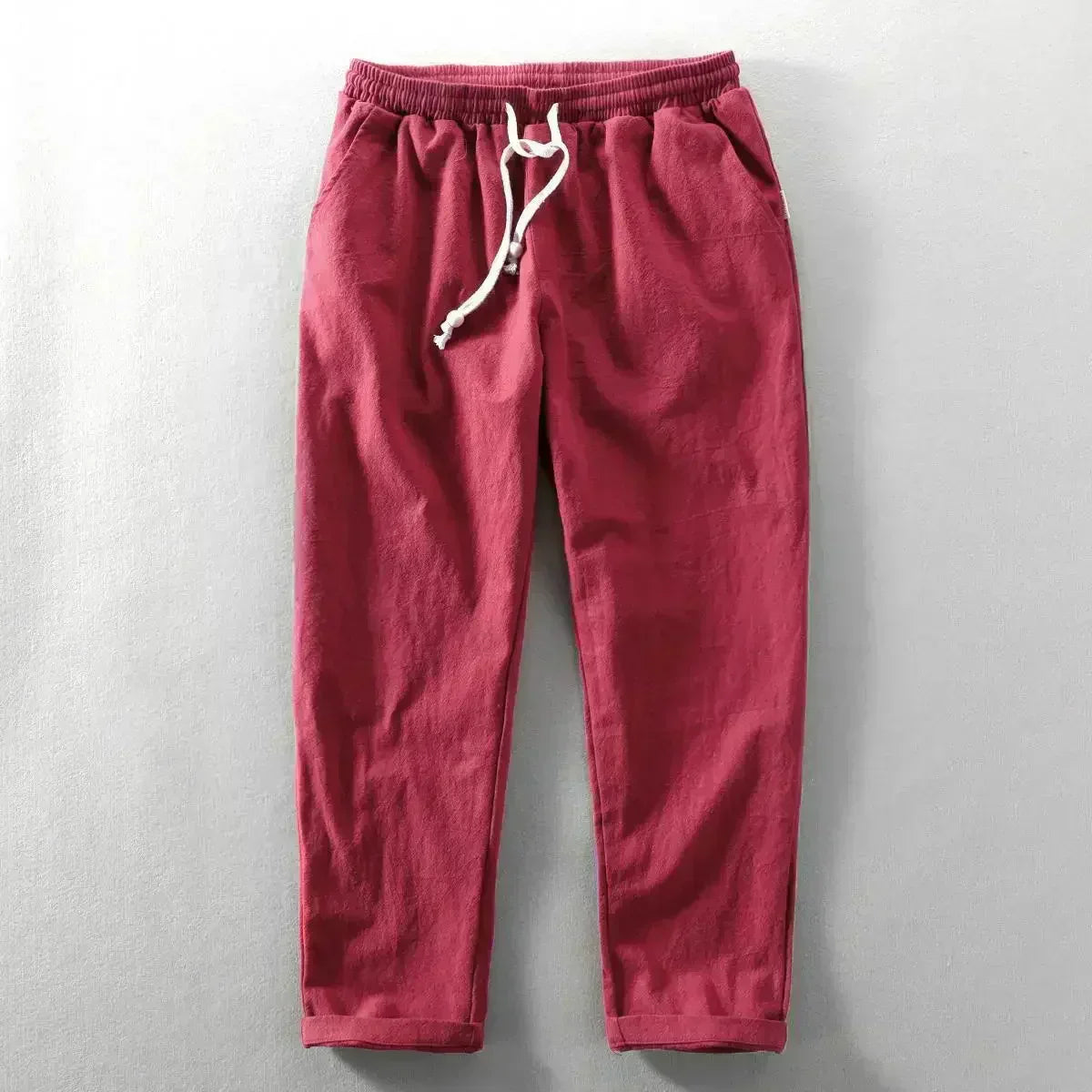 Pantalones Daniel de algodón y lino