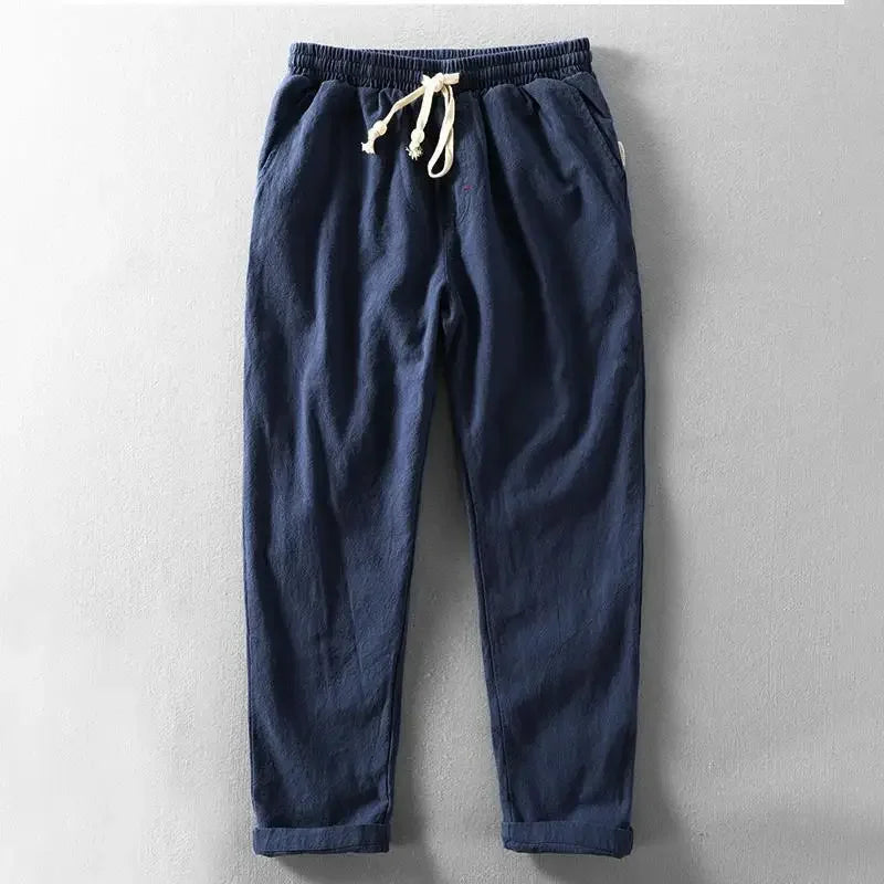 Pantalones Daniel de algodón y lino