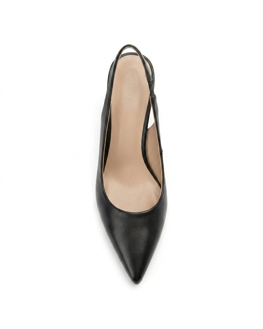 Tacones destalonados elegantes de punta fina - Elena