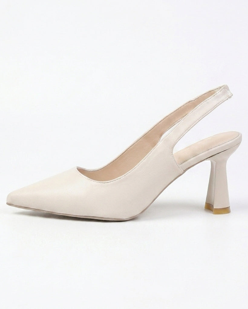 Tacones destalonados elegantes de punta fina - Elena