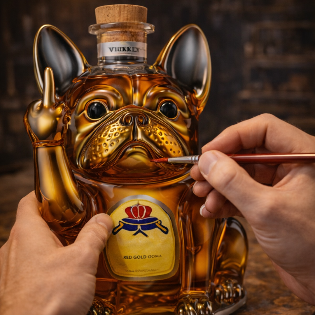 Botellas de whisky - Edición para perros