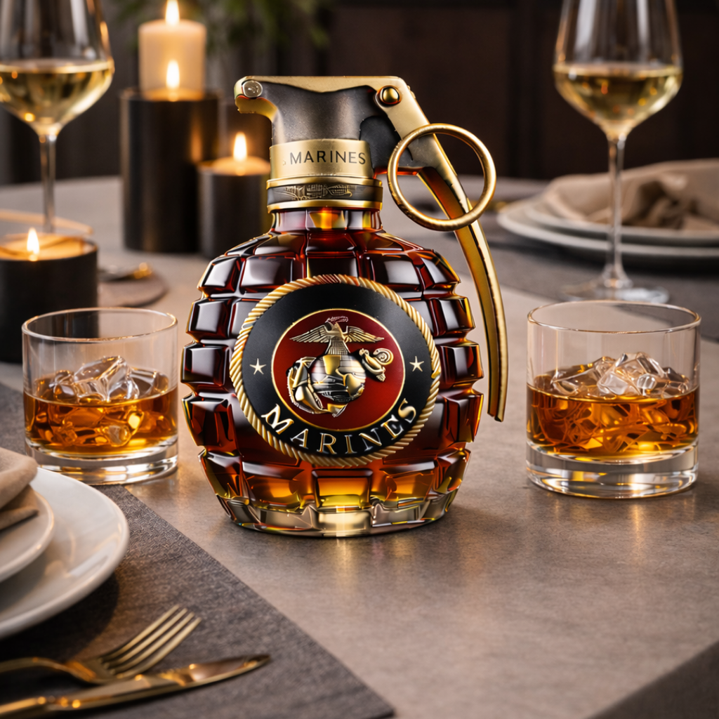 Botella de whisky - Edición Granate