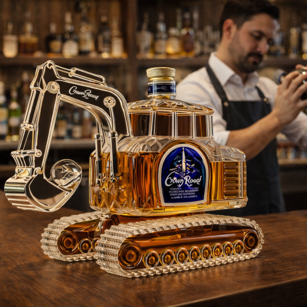 Botella de whisky - Edición de excavadora