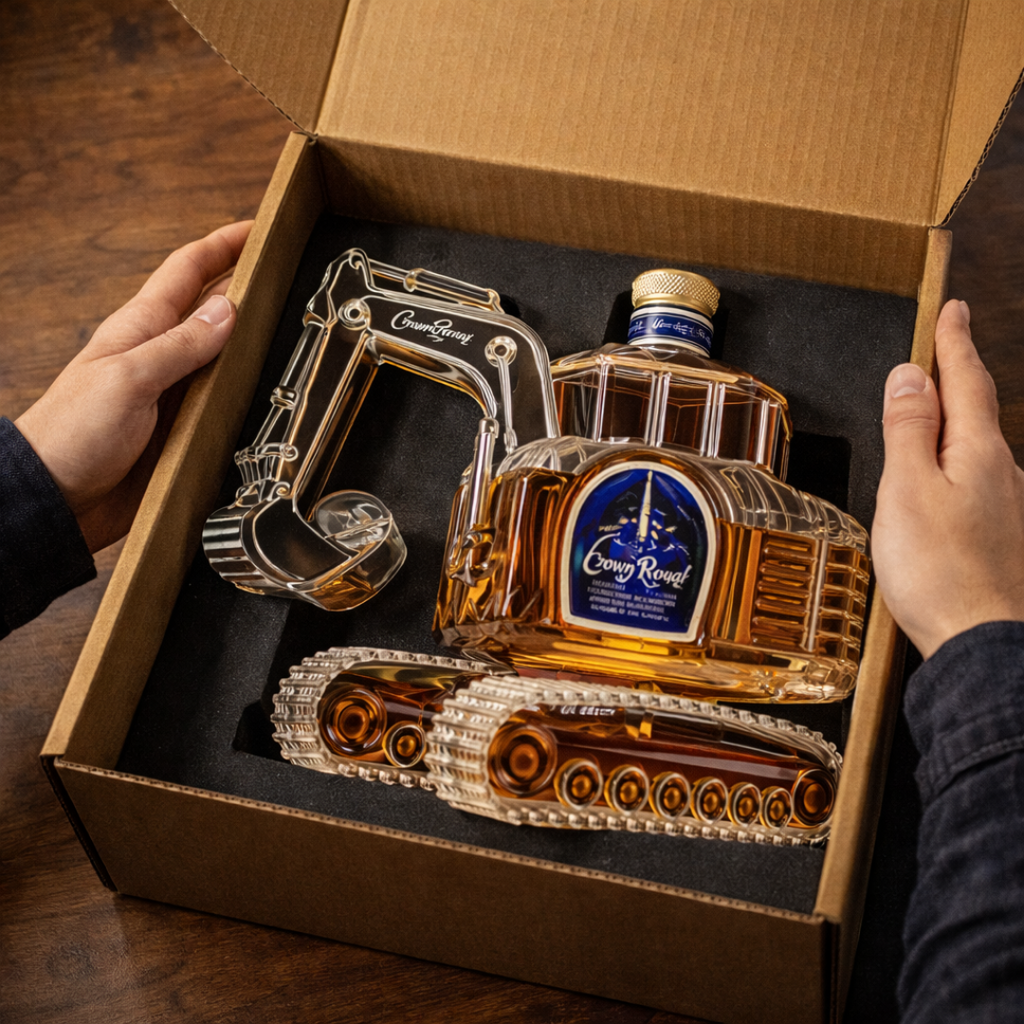 Botella de whisky - Edición de excavadora