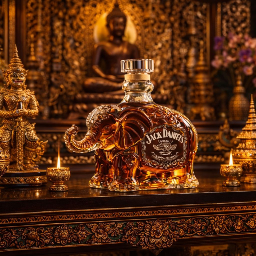 Botella de whisky Jack Daniel's - Edición Elefante
