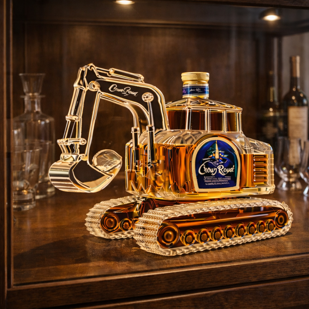 Botella de whisky - Edición de excavadora