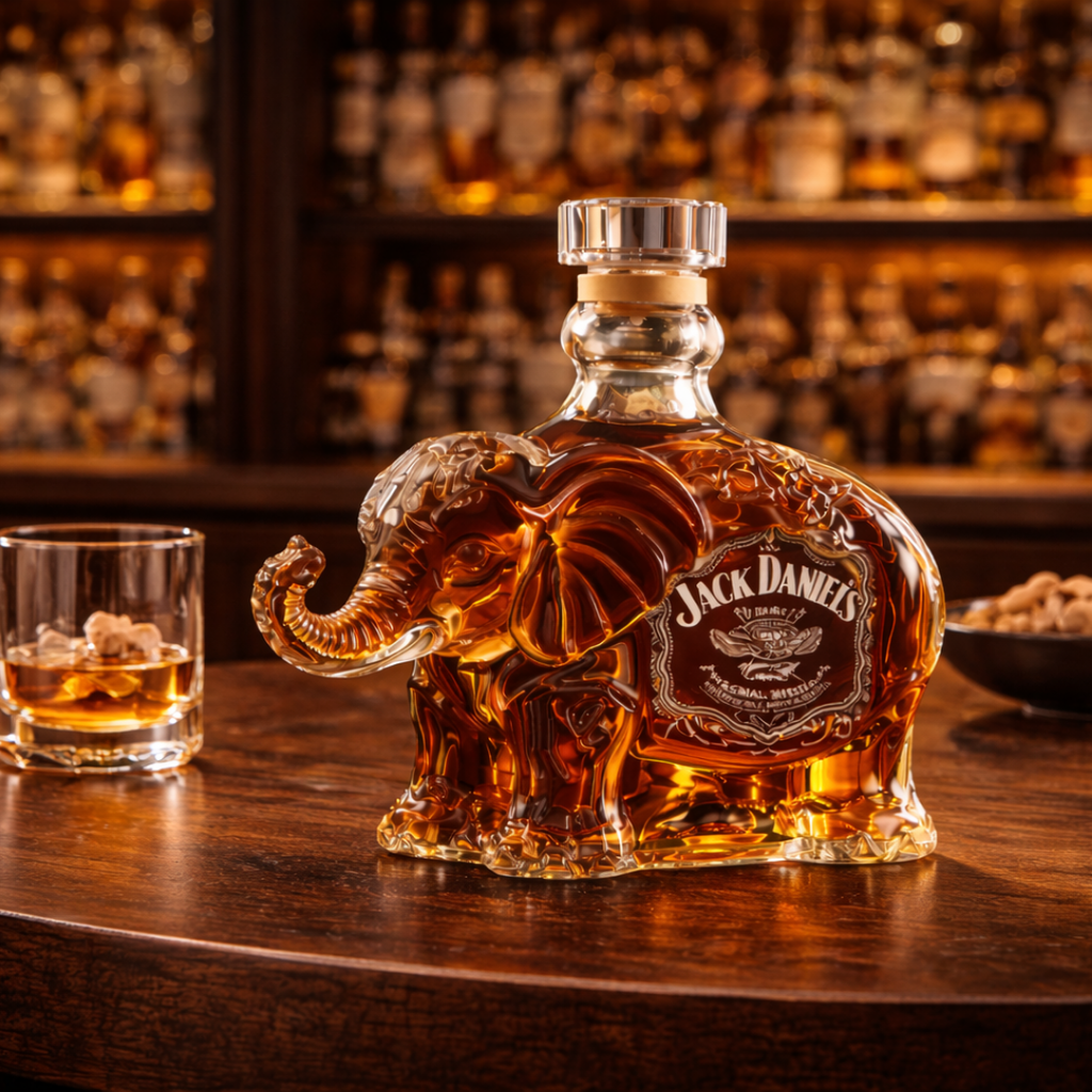 Botella de whisky Jack Daniel's - Edición Elefante