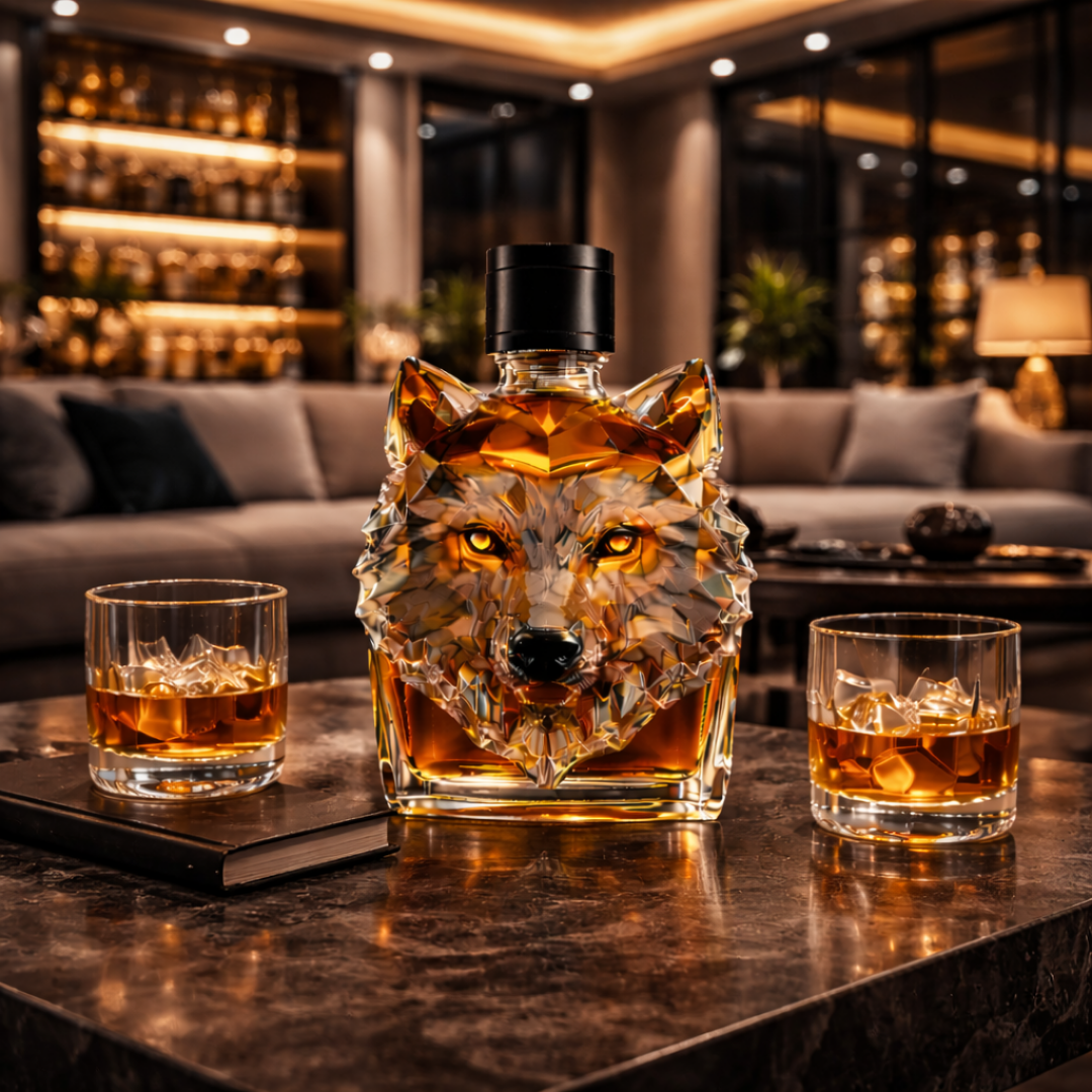 Botellas de whisky - Edición Lobo