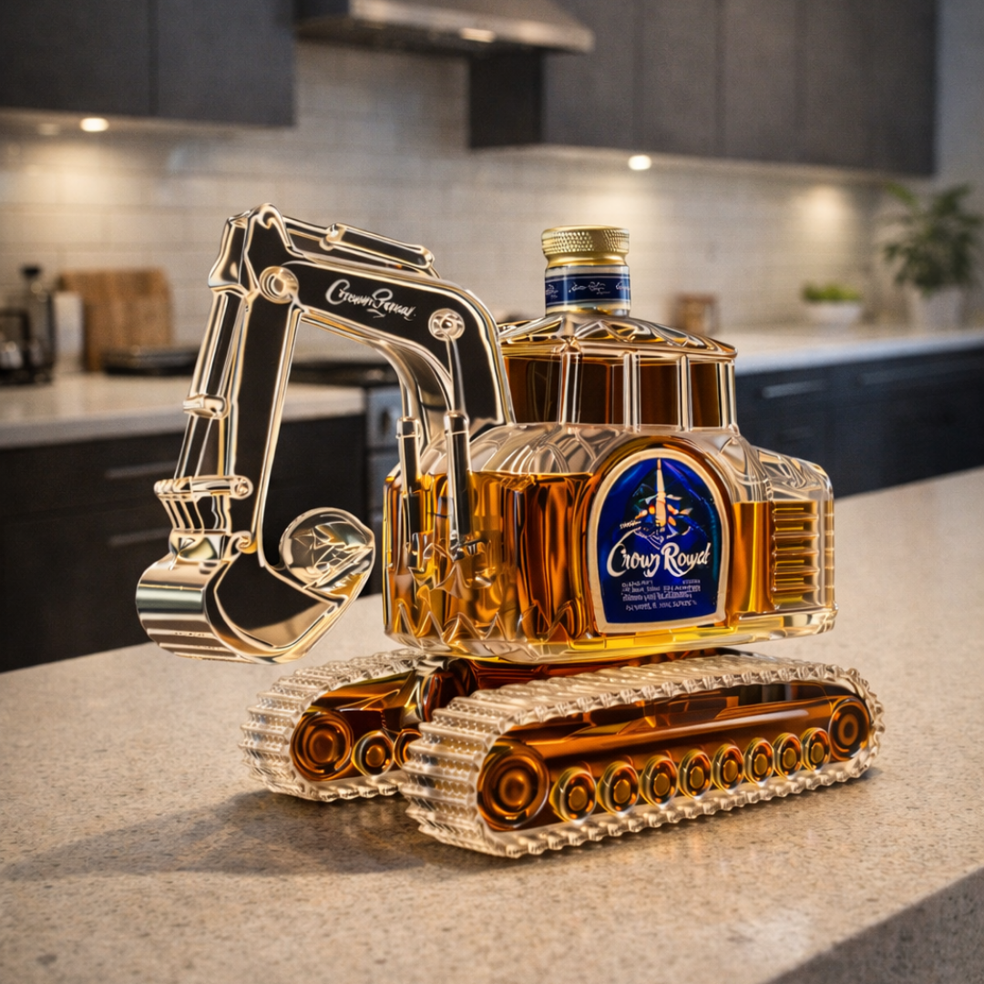 Botella de whisky - Edición de excavadora