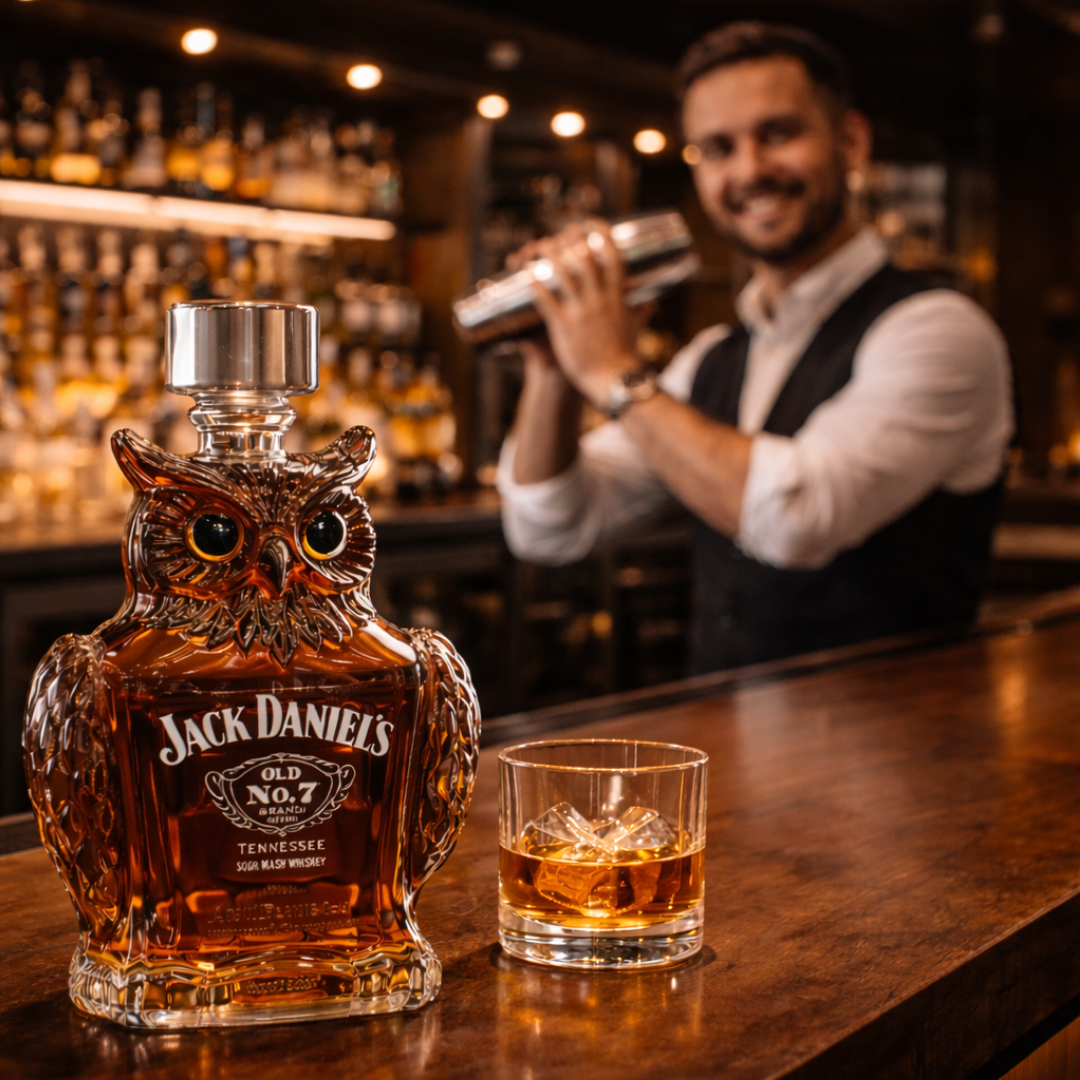 Botellas de whisky - Edición de Búhos
