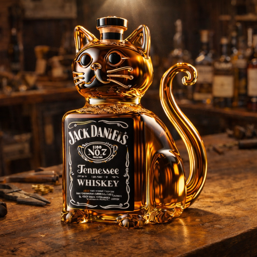 Botellas de whisky - Edición Gatuna
