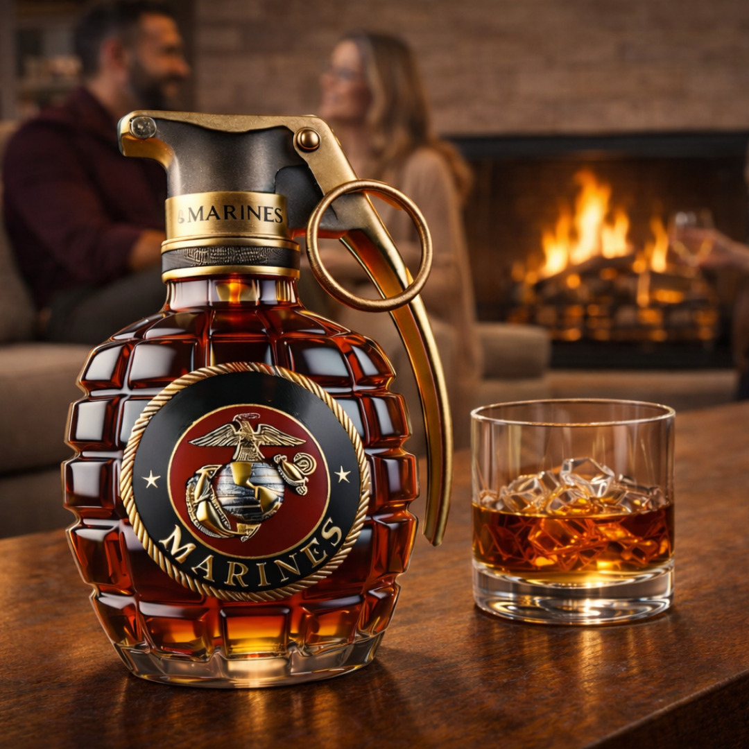 Botella de whisky - Edición Granate