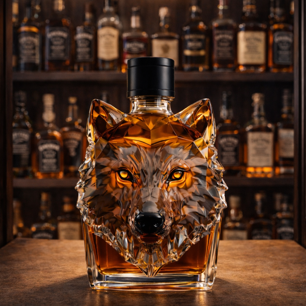 Botellas de whisky - Edición Lobo
