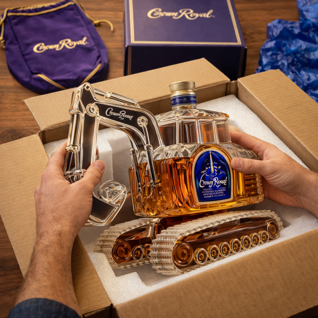 Botella de whisky - Edición de excavadora