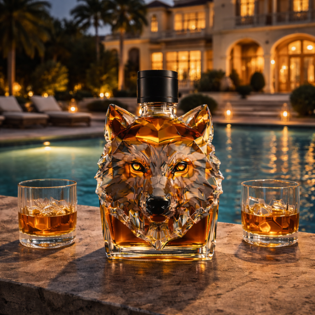 Botellas de whisky - Edición Lobo