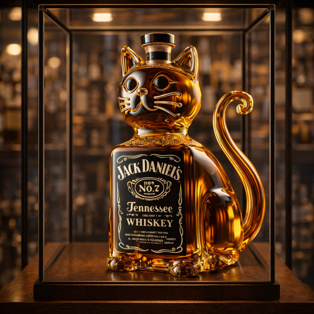 Botellas de whisky - Edición Gatuna